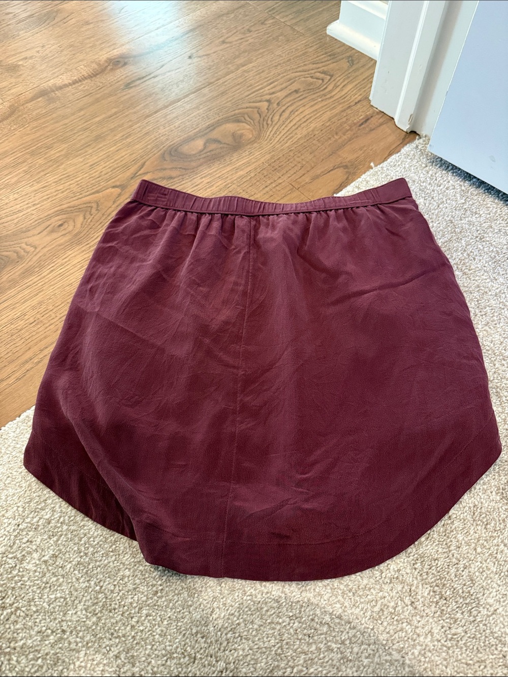 Madewell High Waist Skirt in Purple Size Small Like New